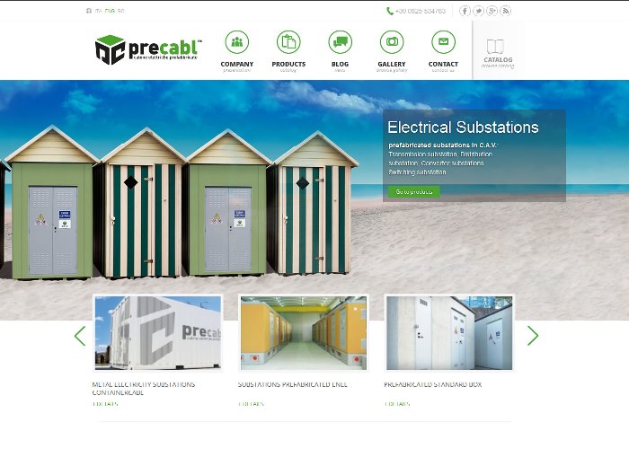 Precabl:Electrical Substations prefabricated substations: trasmission, distribution