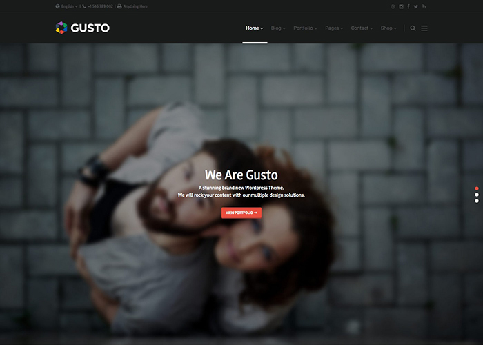 Gusto Vanguard Wordpress Theme