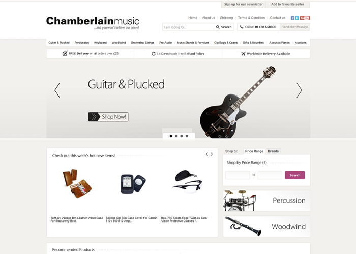 Chamberlain Music ebay shop
