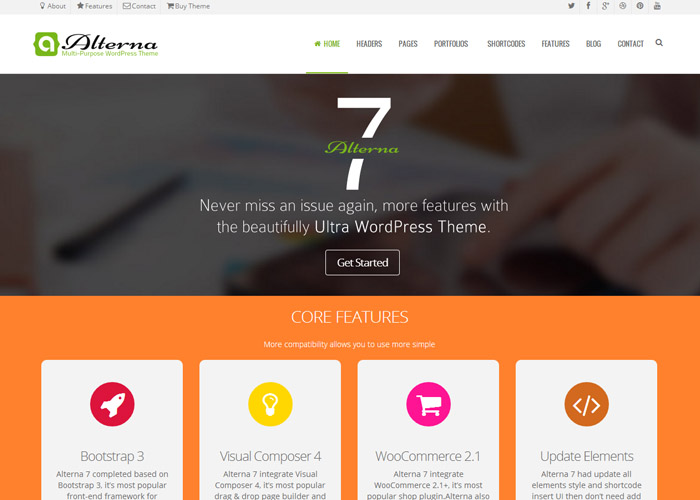 Alterna 7 - Ultra Multi-Purpose WordPress Theme