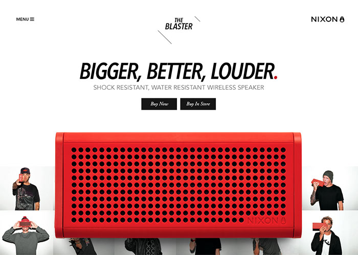 Nixon Blaster Microsite