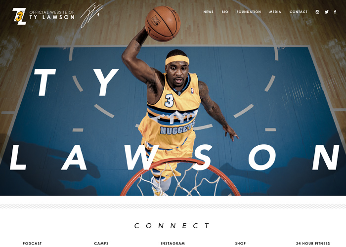 NBA Star Ty Lawson Personal Website