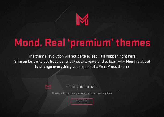Mond - Join the Theme Revolution.
