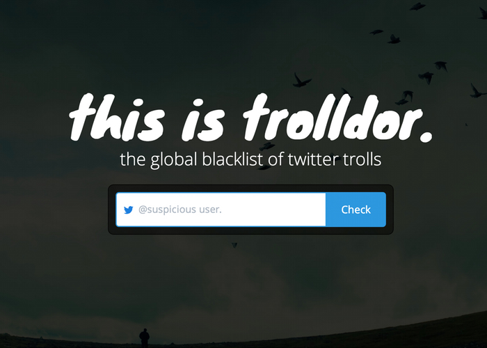 Trolldor, the global blacklist of twitter trolls