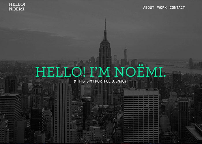 Hello! I'm Noëmi.