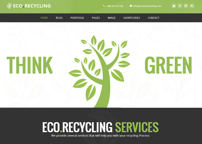Ecorecycling - an ECO Theme
