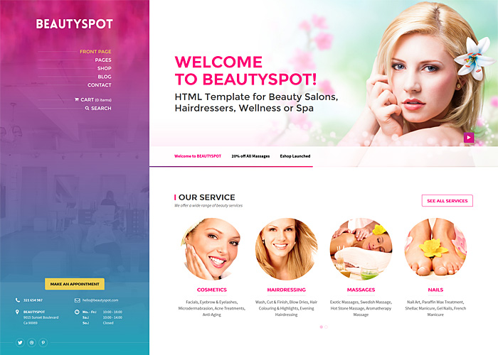 BeautySpot - WordPress Theme for Beauty Salons