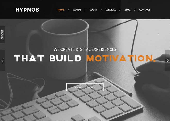 HYPNOS Retina Ready Parallax HTML5 Template