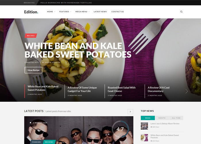Edition News and Magazine Theme