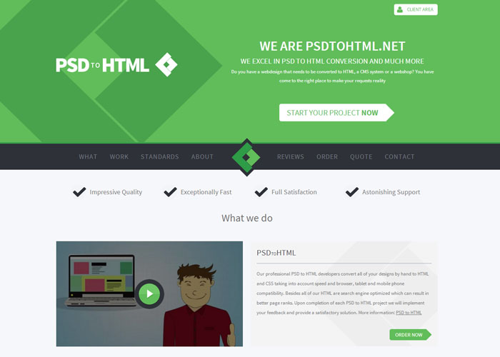 PSD to HTML