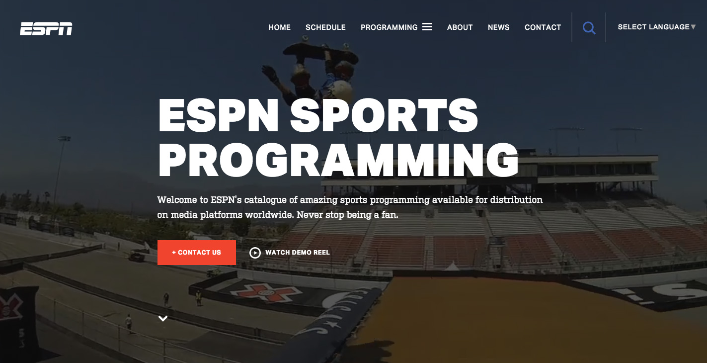 ESPN Sports Programming Site of the Day June 28 2015
