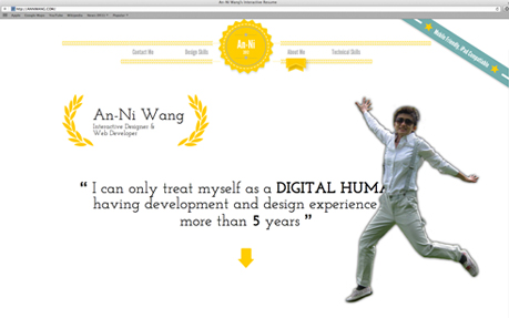 An-Ni Wang's interactive resume
