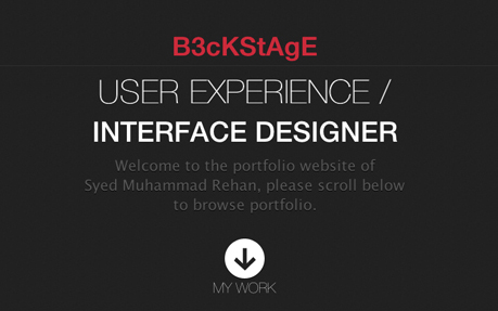 B3ckstage Portfolio Web
