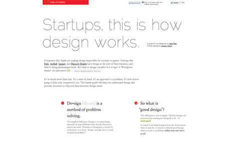 Startups, this is how design works