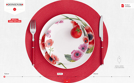 Domenik. Ideas of table setting.