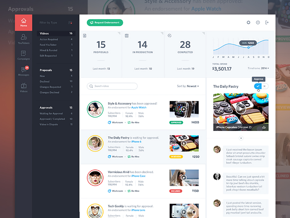 User List Ui Design - Lightroom Everywhere