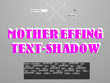 Mother Effing Text Shadow