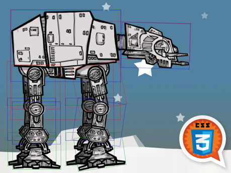 Pure CSS3 AT-AT Walker