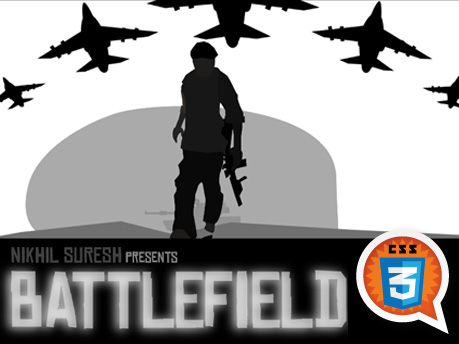 Battlefield CSS3, by Nikhil Suresh