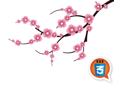 CSS3 Cherry Blossom - Media queries