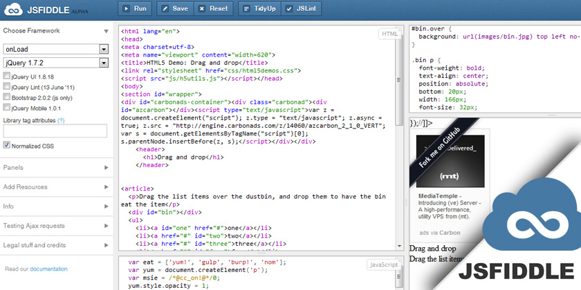 HTML/CSS editors