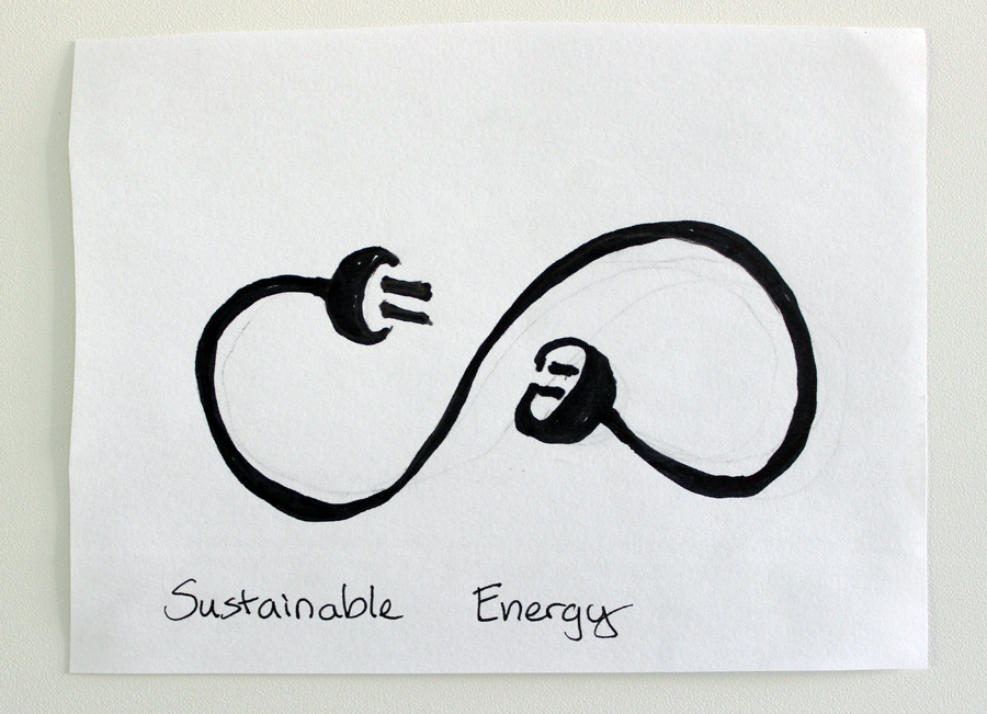 Durham Iconathon (sketch of Sustainable Energy) at Cree 2.25.12