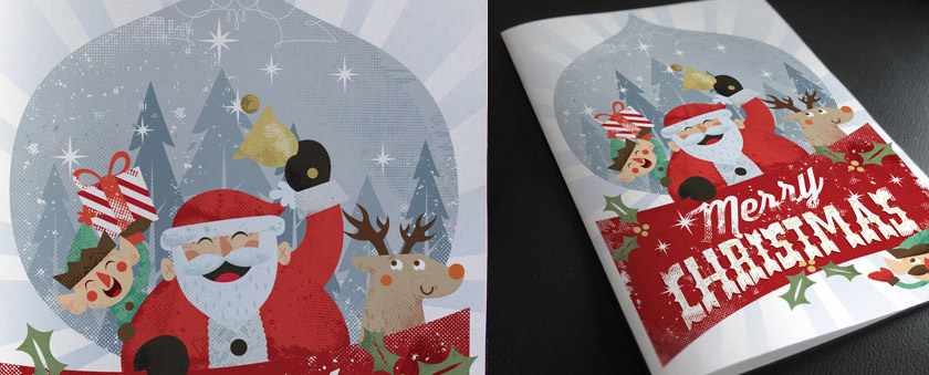 Christmas Card Invitation Template