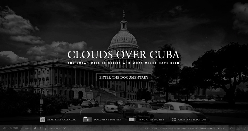 Clouds over cuba is an incredibly engaging and informative fullscreen experience